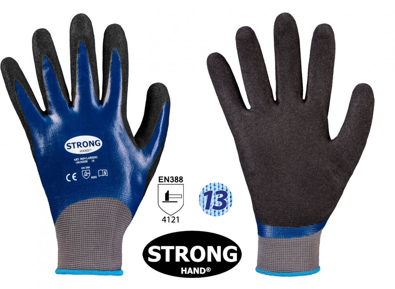 pics/Feldtmann 2016/Handschutz/stronghand-0634-laredo-nitrile-safety-gloves-en388-13g.jpg